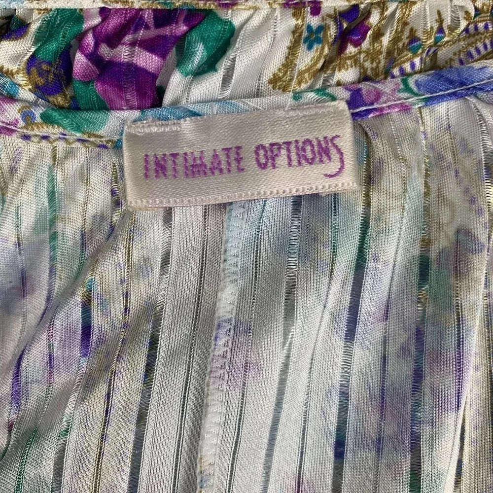 Intimate Options Vintage Nightgown Floral‎ Paisley Grandmacore No Size Tag (L)